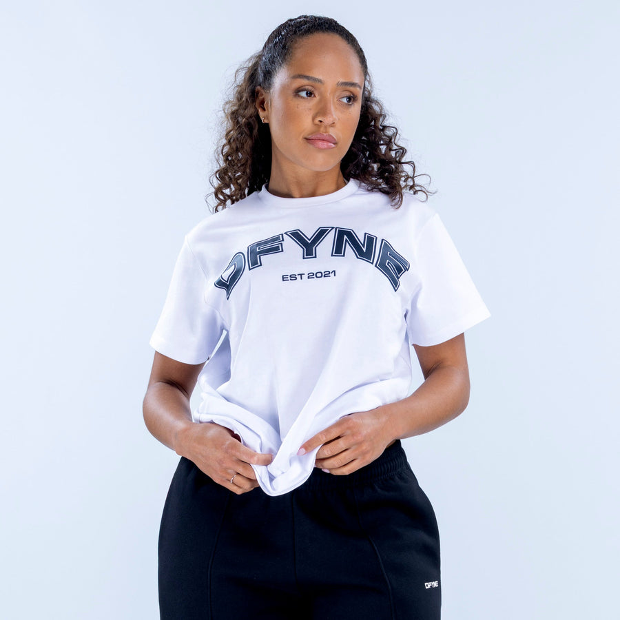 T-shirt oversize imprimé Revive Blanc optique