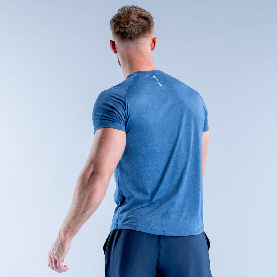 T-shirt d'entraînement Stealth Bleu nuit chiné