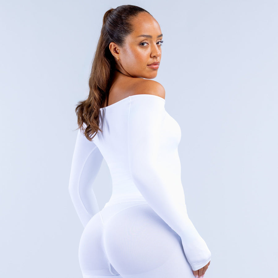 Top manches longues Vision Blanc optique